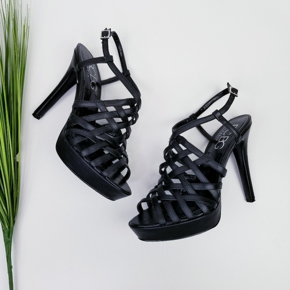BCBG Paris Shoes - BCBG Paris 'Anglex' Cage Heels  Sz 7.5B